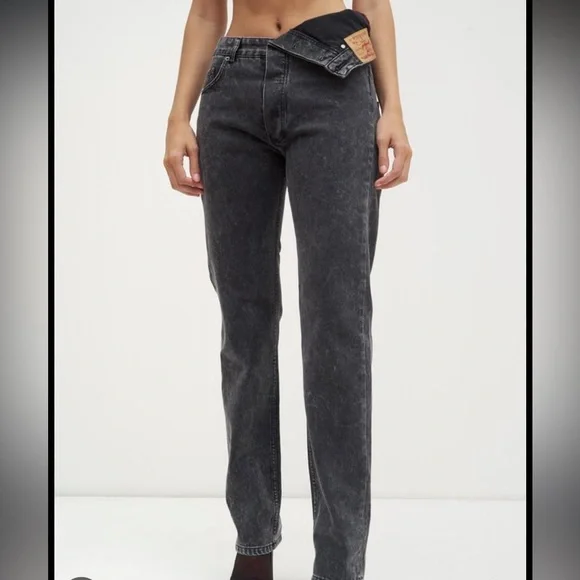 Y/Project | Jeans | Yproject Asymmetric Jeans Stonewash